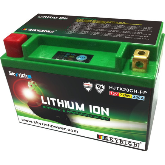 Batterie moto lithium 12v Skyrich Ion LTX20CH-BS