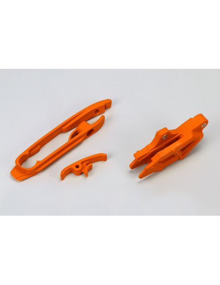 Kit guide chaîne + patin - Orange - UFO KTM SX SX-F 2011-2015