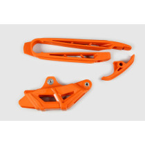 Kit guide chaîne + patin - Orange - UFO KTM EXC EXC-F 2011