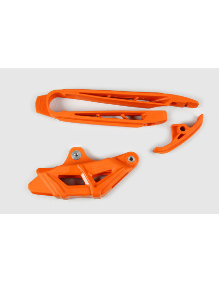 Kit guide chaîne + patin - Orange - UFO KTM EXC EXC-F 2011