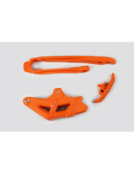 Kit guide chaîne + patin - Orange - UFO KTM EXC EXC-F 2012-2021