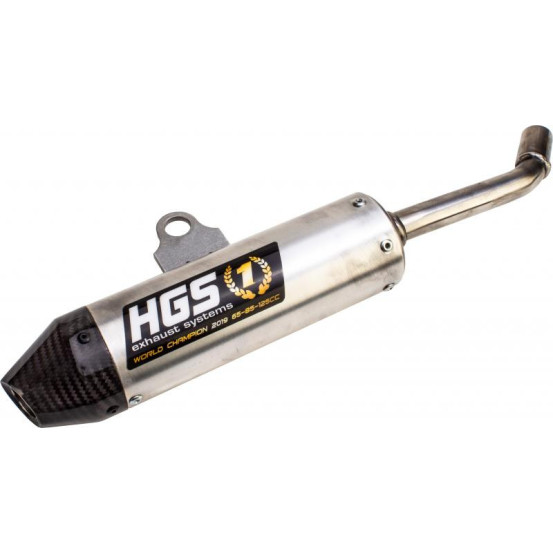 Silencieux alu HGS embout carbone HONDA 85 CR 2005 - 2007