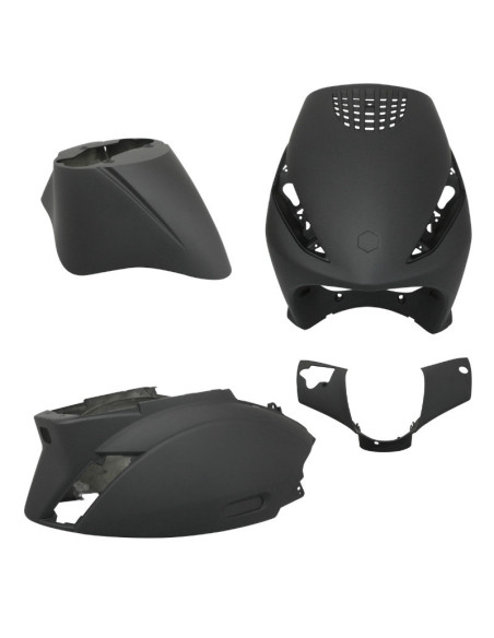 Kit carénages scooter Piaggio 50 Zip après 2000 Noir mat
