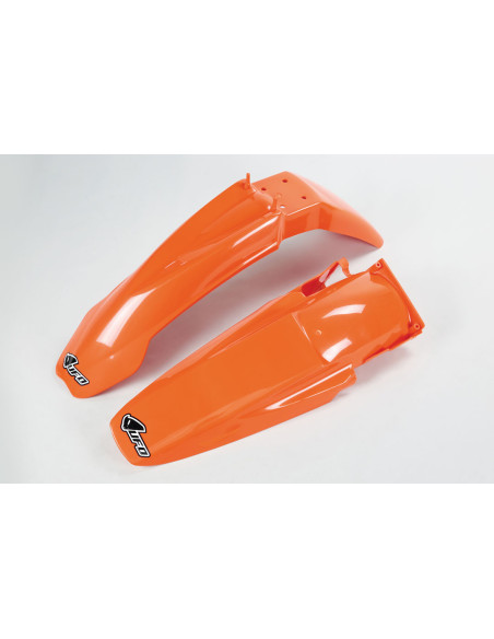 Kit Gardes boues Avant + Arrière - Orange - UFO KTM SX SX-F 2000-2002