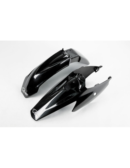 Kit Gardes boues Avant + Arrière - Noir - UFO KTM 85 SX 2004-2012