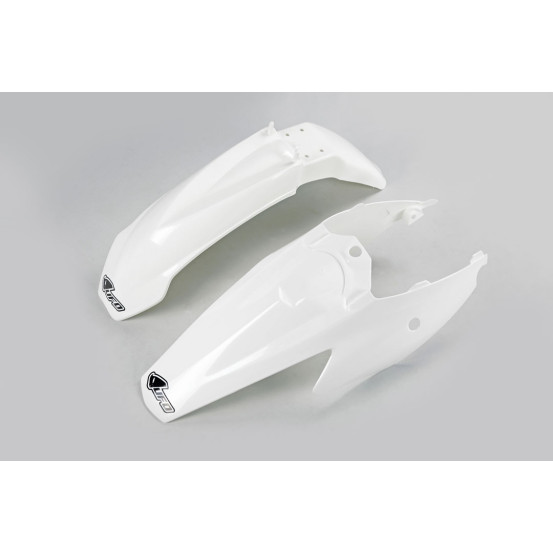 Kit Gardes boues Avant + Arrière - Blanc - UFO KTM 85 SX 2004-2012