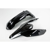 Kit Gardes boues Avant + Arrière - Noir - UFO KTM SX SX-F 2007-2010