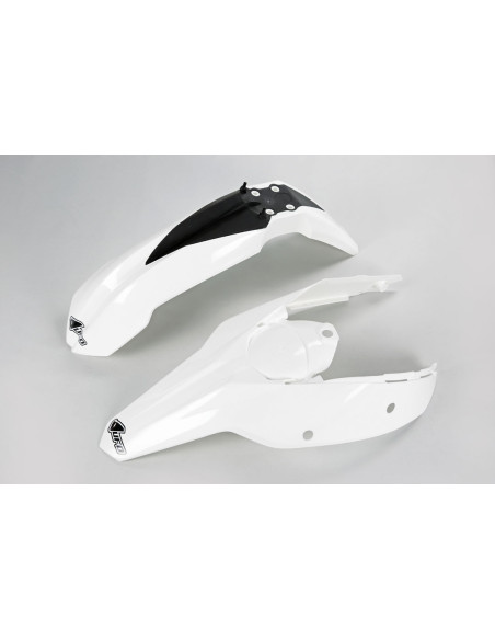 Kit Gardes boues Avant + Arrière - Blanc - UFO KTM SX SX-F 2007-2010