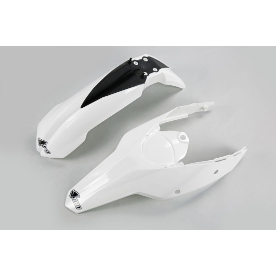 Kit Gardes boues Avant + Arrière - Blanc - UFO KTM EXC EXC-F 2009-2011