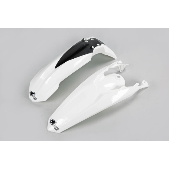 Kit Gardes boues Avant + Arrière - Blanc - UFO KTM EXC EXC-F 2012-2013
