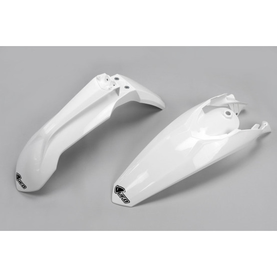 Kit Gardes boues Avant + Arrière - Blanc - UFO KTM EXC EXC-F 2014-2016