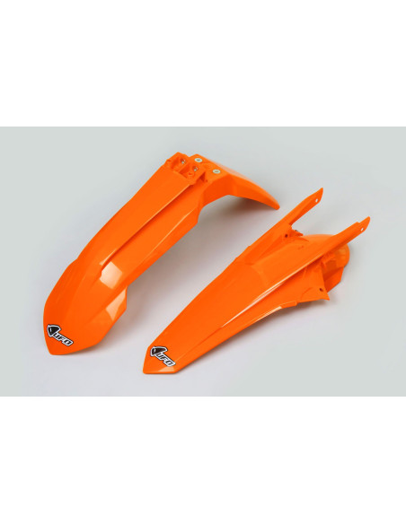 Kit Gardes boues Avant + Arrière - Néon Orange - UFO KTM SX SX-F 2016-2018
