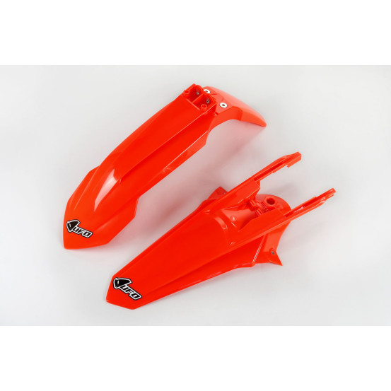 Kit Gardes boues Avant + Arrière - Néon Orange - UFO KTM 85 SX 2018-2024