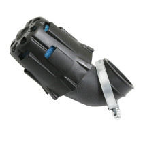 Filtre à air POLINI Blue Air Box PHVA noir fixation coudée 90° diamètre 37mm