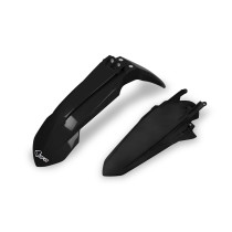 Kit Gardes boues Avant + Arrière - Noir - UFO KTM EXC EXC-F 2020-2021