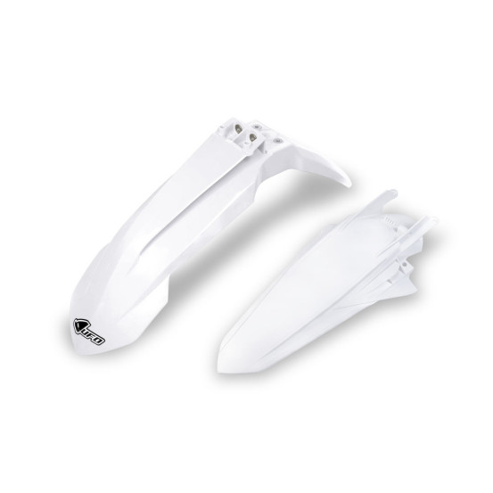 Kit Gardes boues Avant + Arrière - Blanc 2020 - UFO KTM EXC EXC-F 2020-2021