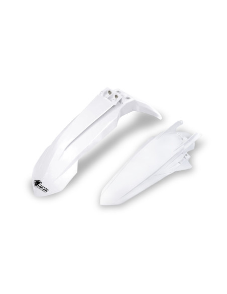 Kit Gardes boues Avant + Arrière - Blanc 2020 - UFO KTM EXC EXC-F 2020-2021