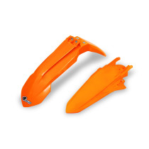 Kit Gardes boues Avant + Arrière - Néon Orange - UFO KTM EXC EXC-F 2020-2021