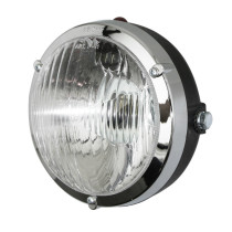 Phare rond Peugeot 103 Noir (P26S et témoin)