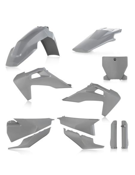 Kit plastiques complet - Gris - ACERBIS Husqvarna 125/250 TC 2019 250/350/450 FC 2019