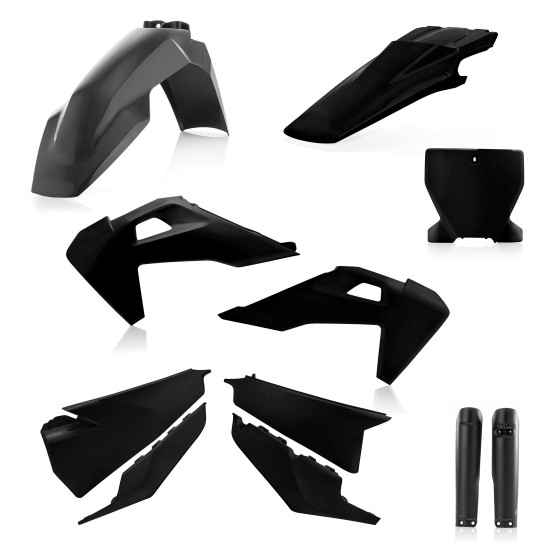 Kit plastiques complet - Noir - ACERBIS Husqvarna 250/350/450 FC 2019 125/250 TC 2019