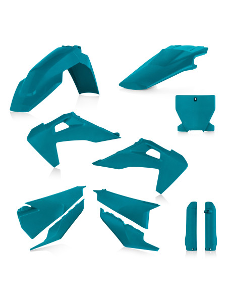 Kit plastiques complet - Bleu - ACERBIS Edition Metallic Teal Husqvarna TC-FC 2019-2022
