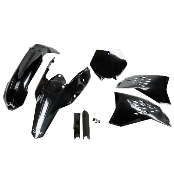 Kit plastiques complet - Noir - UFO KTM SX SX-F 2007-2010