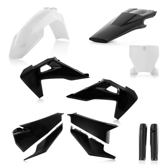 Kit plastiques complet - Noir - ACERBIS Husqvarna 125/250 TC 2019 250/350/450 FC 2019