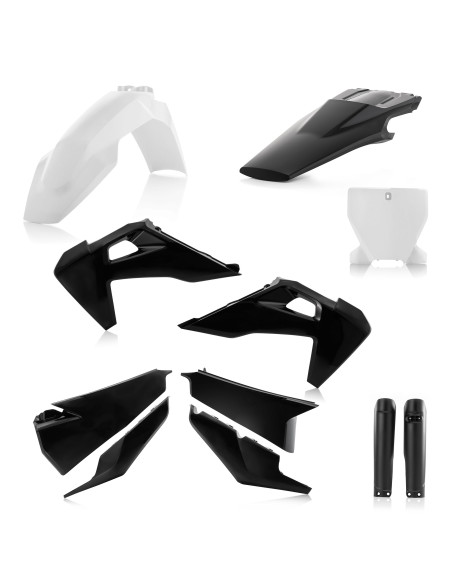 Kit plastiques complet - Noir - ACERBIS Husqvarna 125/250 TC 2019 250/350/450 FC 2019