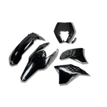 Kit plastiques - Noir - UFO KTM EXC EXC-F 2009-2011