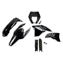 Kit plastiques complet - Noir - UFO KTM EXC EXC-F 2009-2011