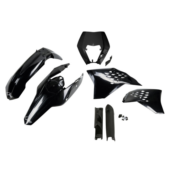 Kit plastiques complet - Noir - UFO KTM EXC EXC-F 2009-2011