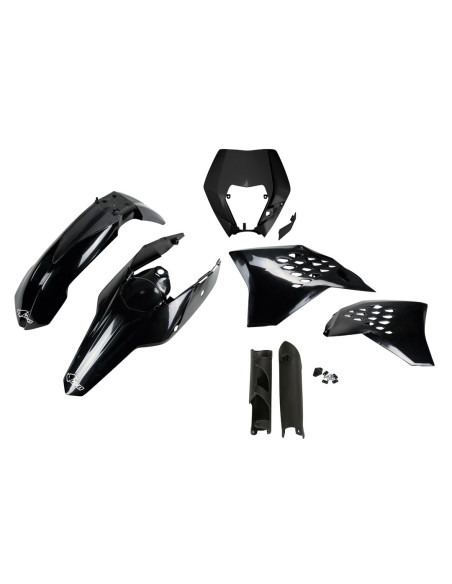 Kit plastiques complet - Noir - UFO KTM EXC EXC-F 2009-2011