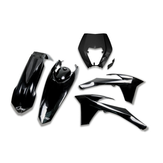 Kit plastiques - Noir - UFO KTM EXC EXC-F 2012-2013