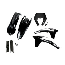 Kit plastiques complet - Noir - UFO KTM EXC EXC-F 2012-2013
