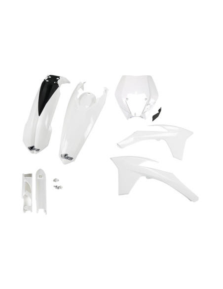 Kit plastiques complet - Blanc - UFO KTM EXC EXC-F 2012-2013
