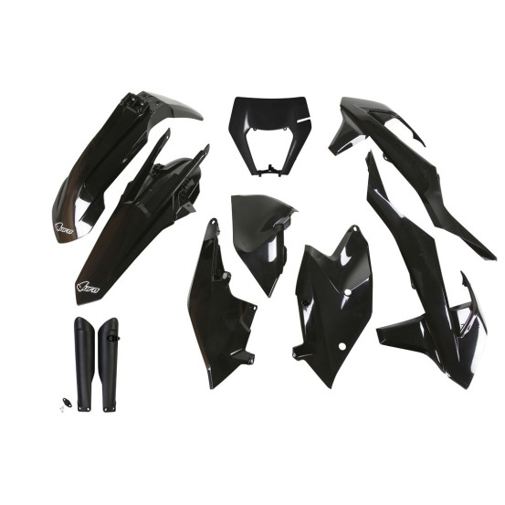 Kit plastiques complet - Noir - UFO KTM EXC EXC-F 2017-2019