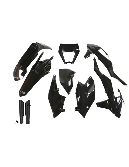 Kit plastiques complet - Noir - UFO KTM EXC EXC-F 2017-2019