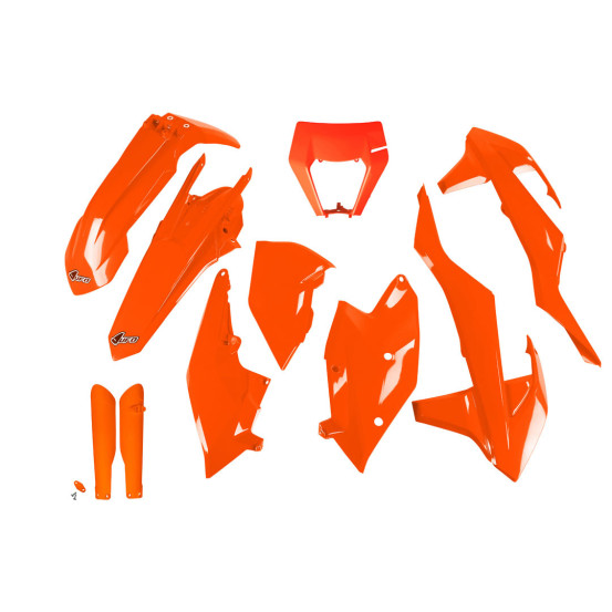 Kit plastiques complet - Néon Orange - UFO KTM EXC EXC-F 2017-2019