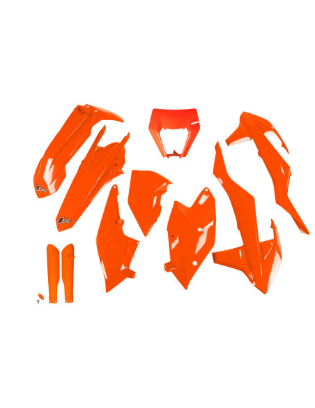 Kit plastiques complet - Néon Orange - UFO KTM EXC EXC-F 2017-2019