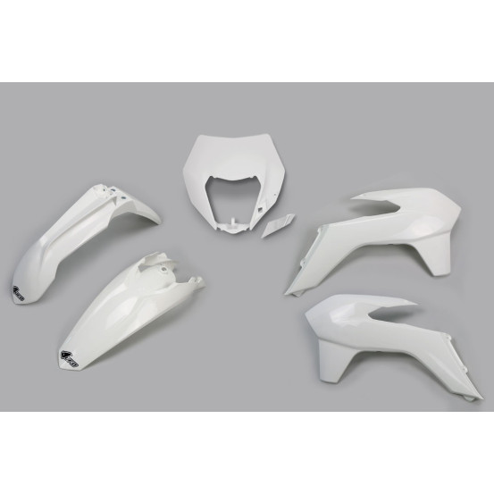 Kit plastiques - Blanc - UFO KTM EXC EXC-F 2014-2016