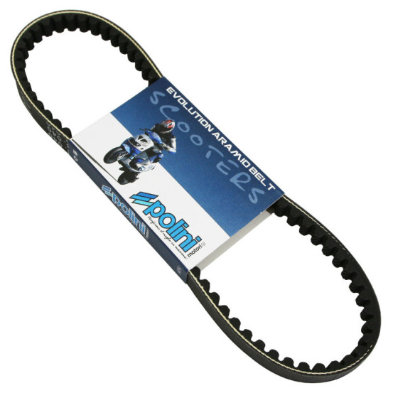 Courroie de transmission renforcée Kevlar POLINI Aprilia/Benelli/Beta/Italjet/Malaguti/MBK/PGO/Rieju/Yamaha 50cc