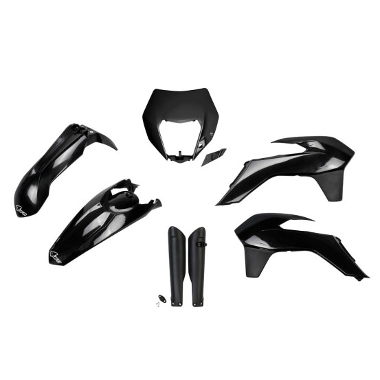 Kit plastiques complet - Noir - UFO KTM EXC EXC-F 2014-2016