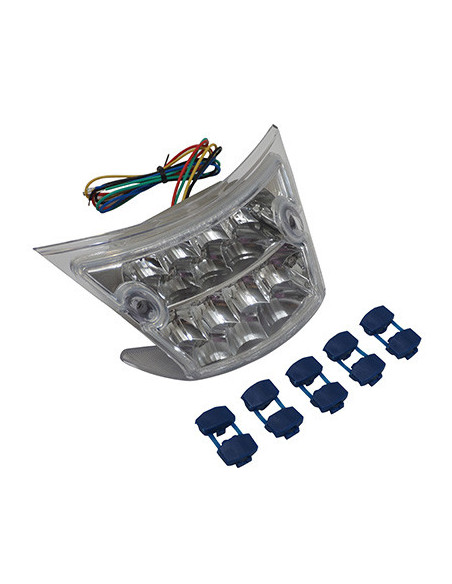 Feu arrière Lexus transparent Piaggio 50 Zip à leds (avec clignotants)