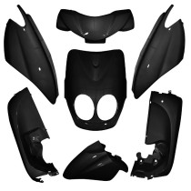Kit carénages scooter MBK 50 Ovetto/Yamaha 50 Neo's après 2011 Noir brillant