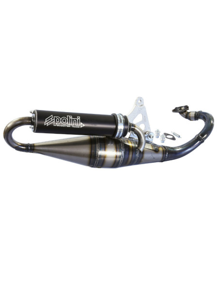 Ligne complète Team 4 Aluminium noir POLINI Aprilia/Malaguti/MBK/PGO/Yamaha 50cc