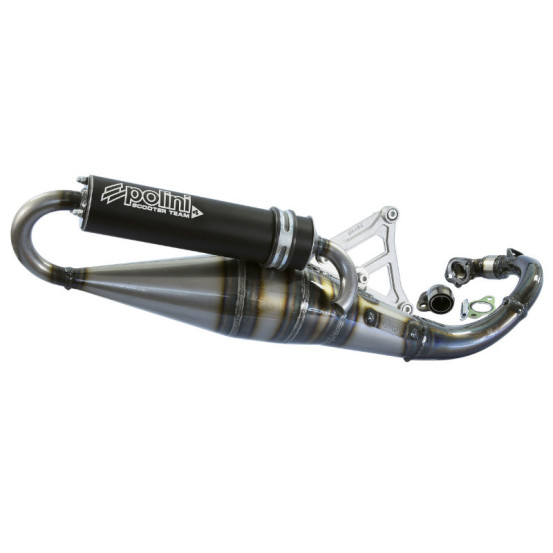 Ligne complète Team 4 Aluminium noir POLINI Peugeot 50cc