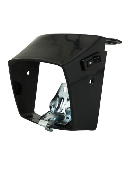 Capot de phare Peugeot 103 MVL / Vogue Noir (avec patte et ressort)