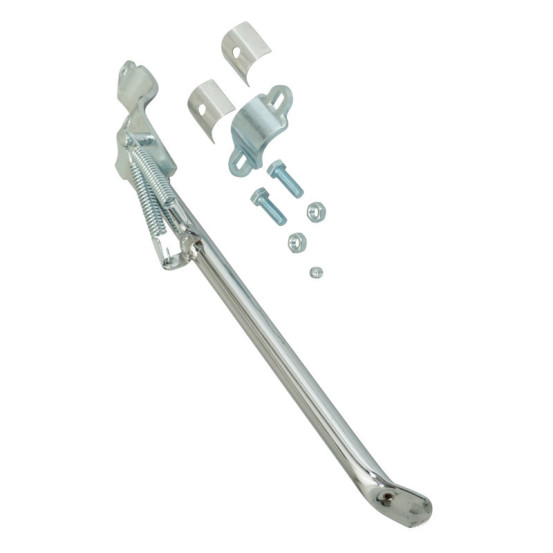 Béquille latérale lisse Peugeot 103 SP / MVL Chromé (longueur 340mm)