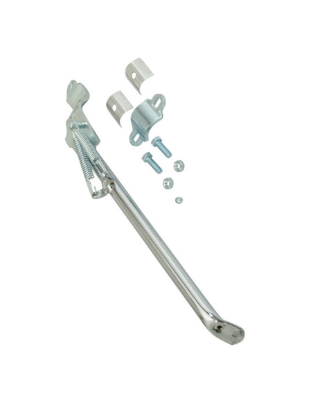 Béquille latérale lisse Peugeot 103 SP / MVL Chromé (longueur 340mm)